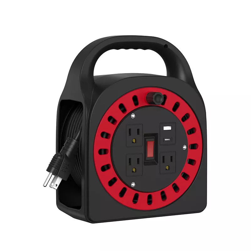 3 vtičnice USB Plastični kolut za kabel 50ft 3 vtičnice USB Plastični kolut za kabel 50ft