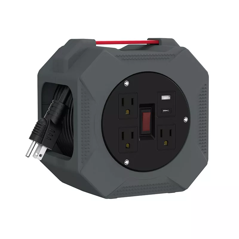 3 vtičnice Usb2.4a Plastični kolut za kabel 30ft