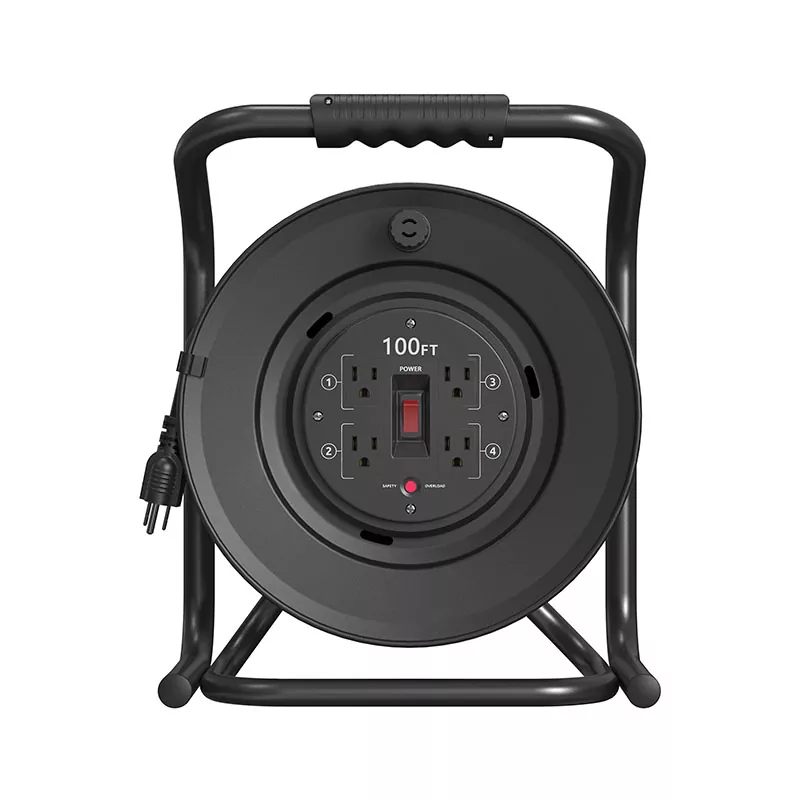 4 vtičnice Plastični kolut za kabel 100 ft 4 vtičnice Plastični kolut za kabel 100 ft