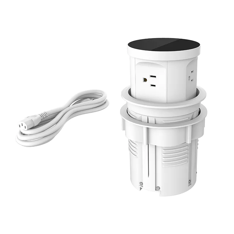 4 odprtine Plastični dovod za mizo 4 odprtine Plastični dovod za mizo